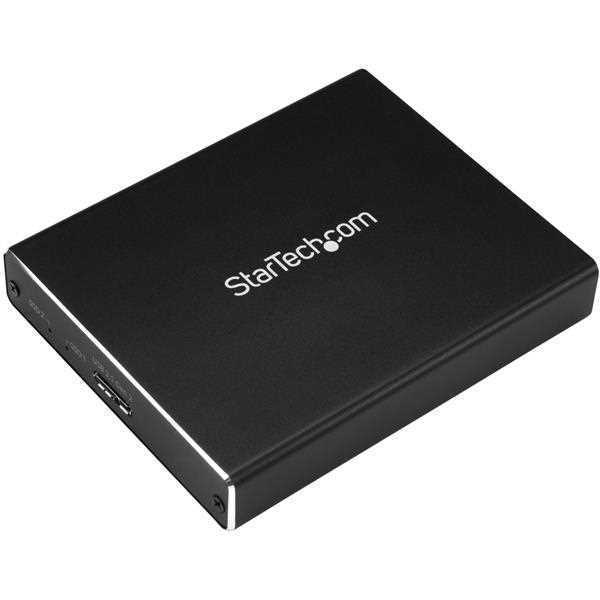 Startech.Com Dual-Slot Hard Drive Enclosure For M.2 Sata Ssds - Usb 3.1 (10gbps) - Aluminum - M.2 To