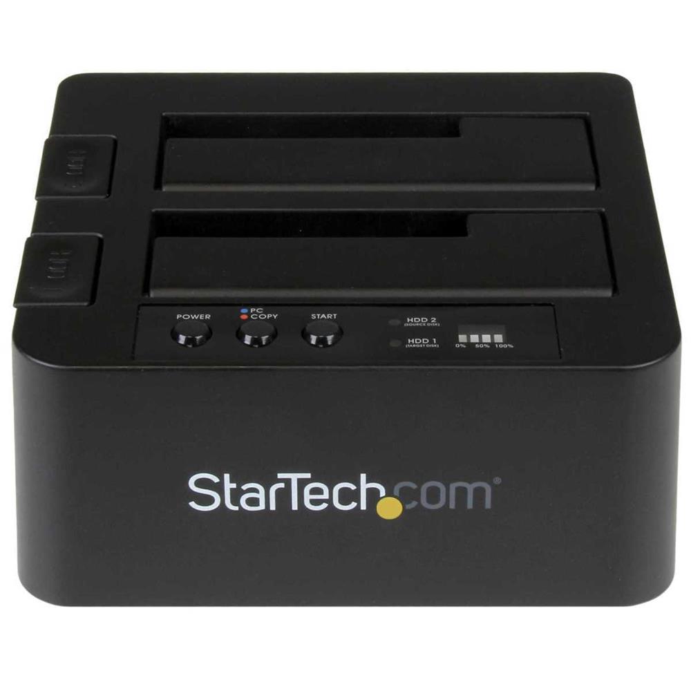 Startech.Com Standalone Hard Drive Duplicator, Dual Bay Hddssd Clonercopier, Usb 3.1 (10 Gbps) To Sa