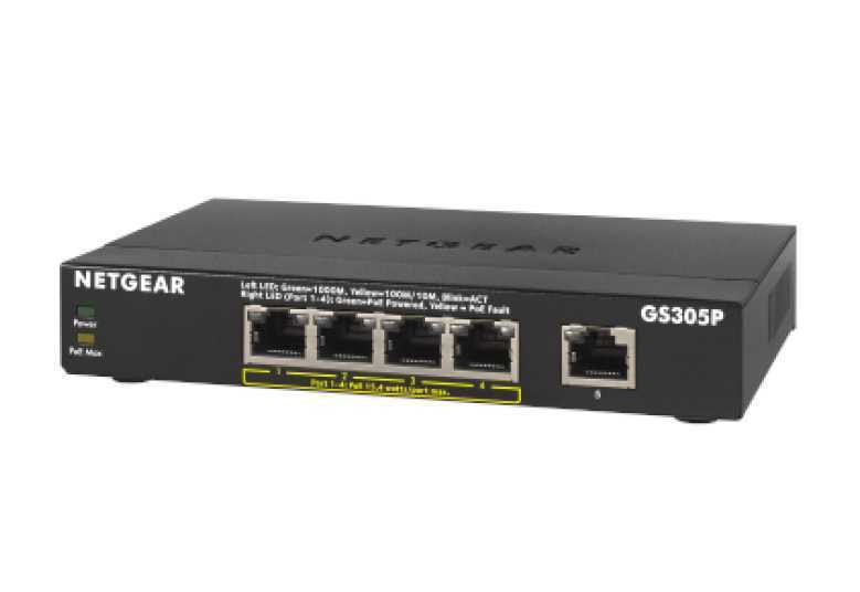 Netgear Gs305pv2 Não-Gerido Gigabit Ethernet (10/.