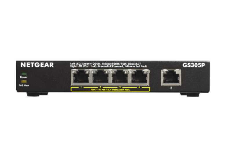 Netgear Gs305pv2 Não-Gerido Gigabit Ethernet (10/.