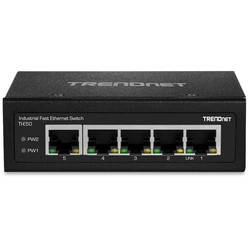 Trendnet Industrie Switch 5 Port Fast Ethernet L2 Din-Rail