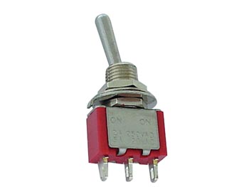 Vertical Toggle Switch Spdt On-(On)