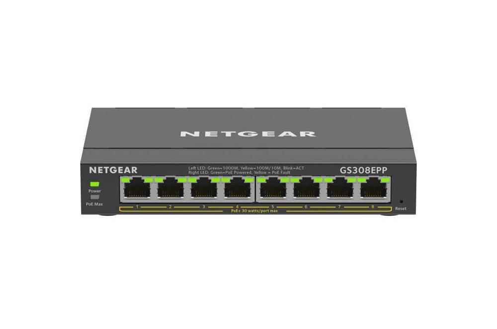 Netgear 8-Port Gigabit Ethernet High-Power Poe+ P.