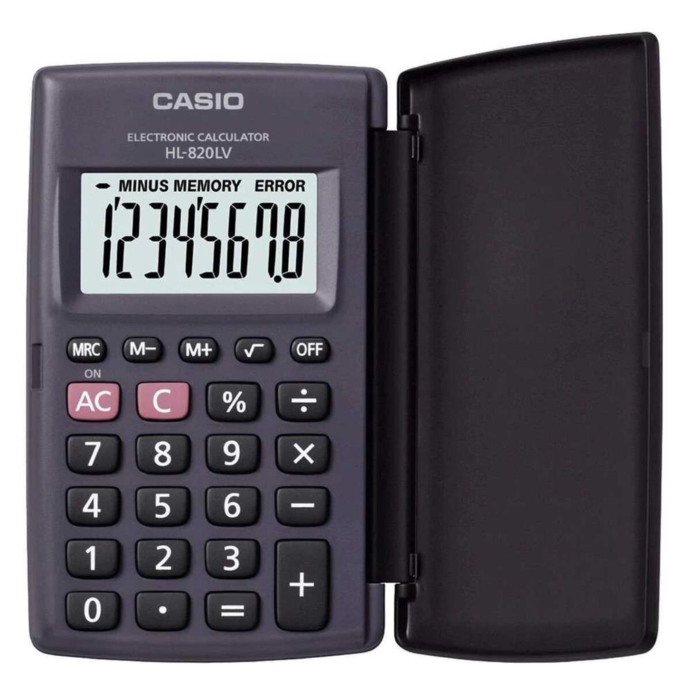 Calculadora Casio Hl-820lv-Bk Cinzento Resina (10 X 6 Cm) 