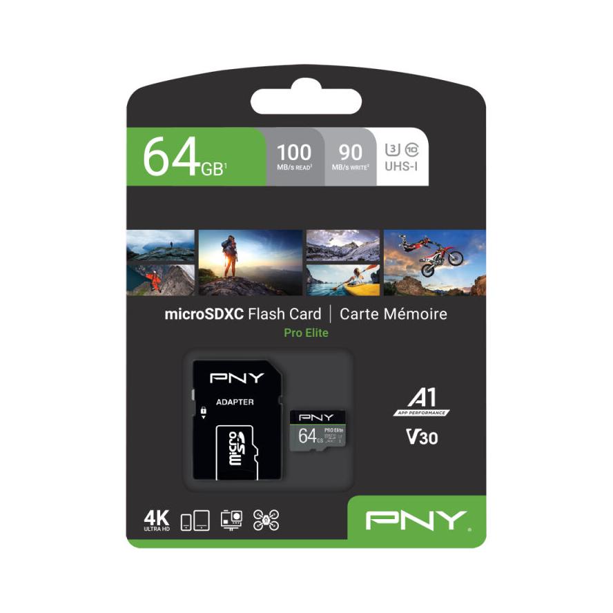 Pny Pro Elite, 64 Gb, Microsdxc, Classe 10, Uhs-I.