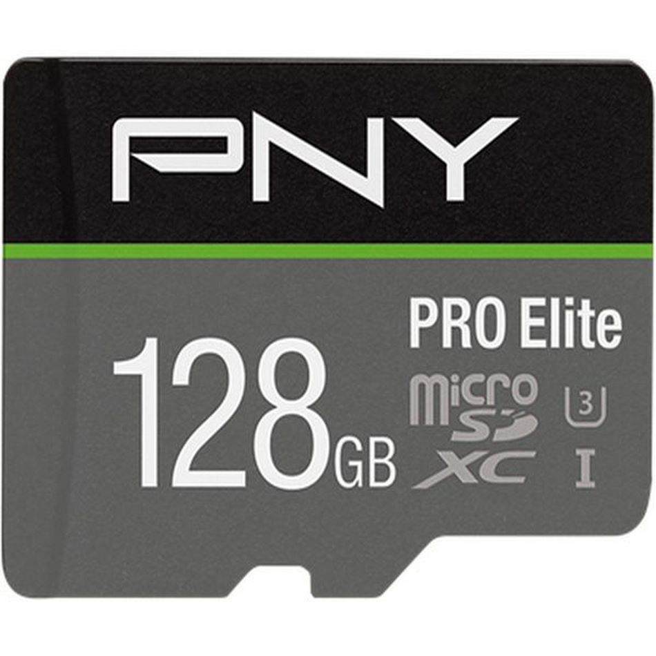 PNY PRO Elite, 128 GB, MicroSDXC, Classe 10, UHS-.