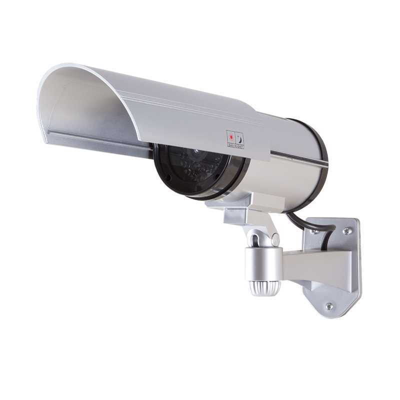 Logilink Security Kamera Attrappe Außen Mit Rotem LED Lic