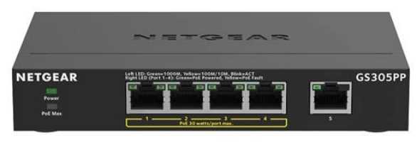 Netgear Gs305pp Não-Gerido Gigabit Ethernet (10/1.