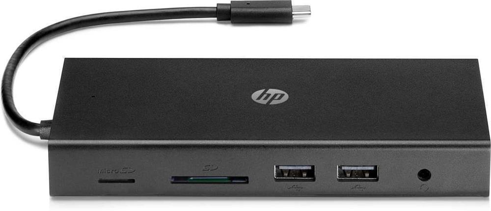 Hub Usb Hp Concentrador Multipuerto Usb-C Hp de Viaje Preto 