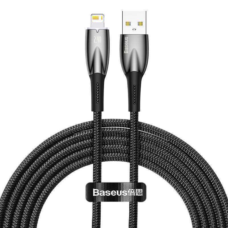 Kabel Usb Pro Lightning Baseus Rady Glimmer, 2,4 A, 2 M (Cerný)