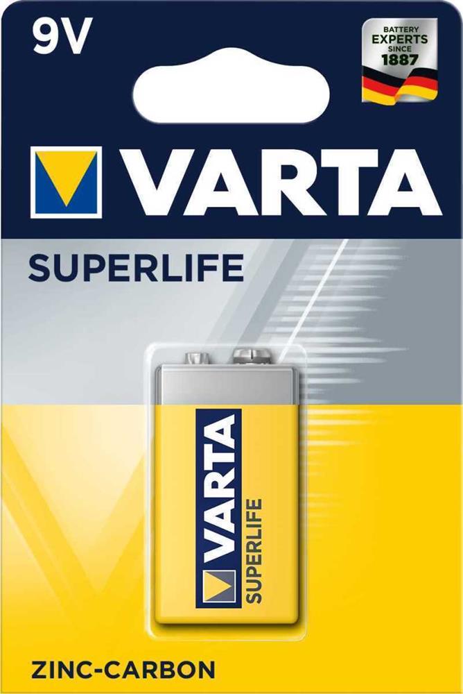Varta Superlife 9v Single-Use Battery Zinc-Carbon