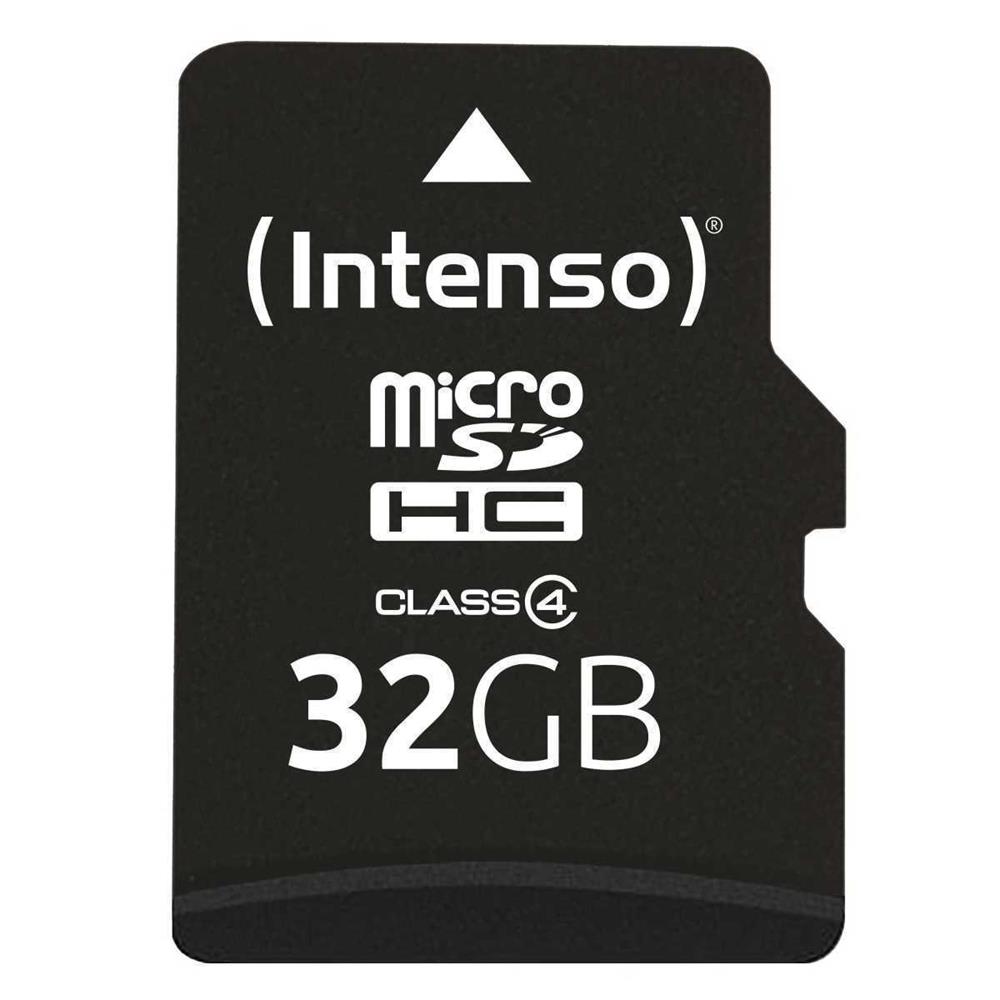 Memória Micro Sd 32gb Intenso Cl4 + Adapt. Sd
