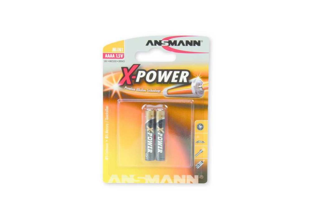 1x2 Ansmann Alkaline AAAA X-Power                1510-0005