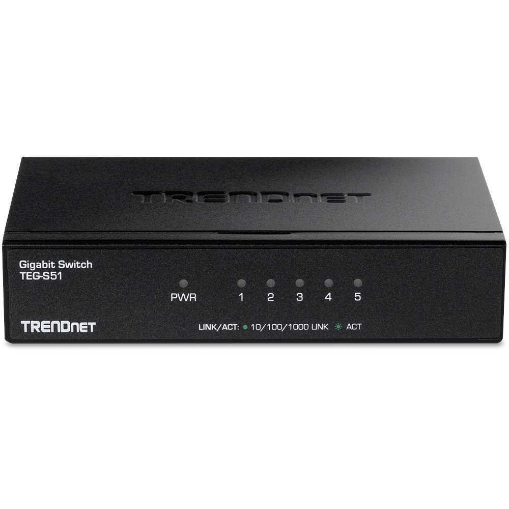 Trendnet Teg-S51 Switch de Rede Preto