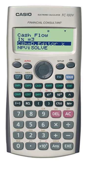 Calculadora Científica Casio Fc-100v 13,7 X 8 X 16,1 