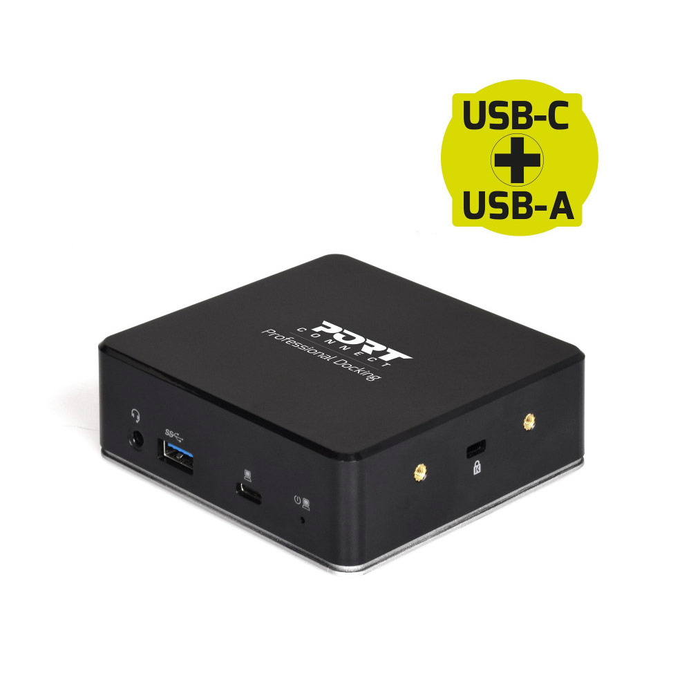 Port Dock Usb-C & Usb3 2xhdmi 1xrj45 4xusb3 1xusb-C Pd100w 