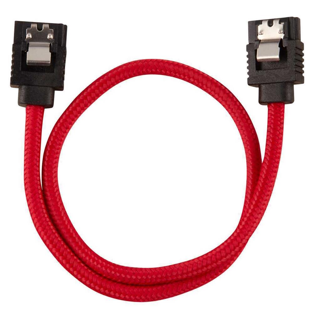 Corsair Premium Sleeved Sata Cable 2-Pack - Red