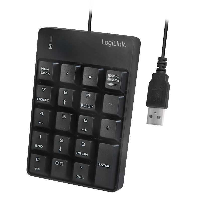 Logilink Keypad Mit Usb-A Anschluss Schwarz
