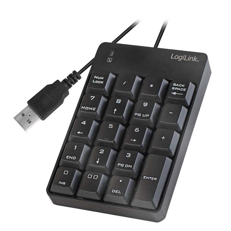 Logilink Keypad Mit Usb-A Anschluss Schwarz
