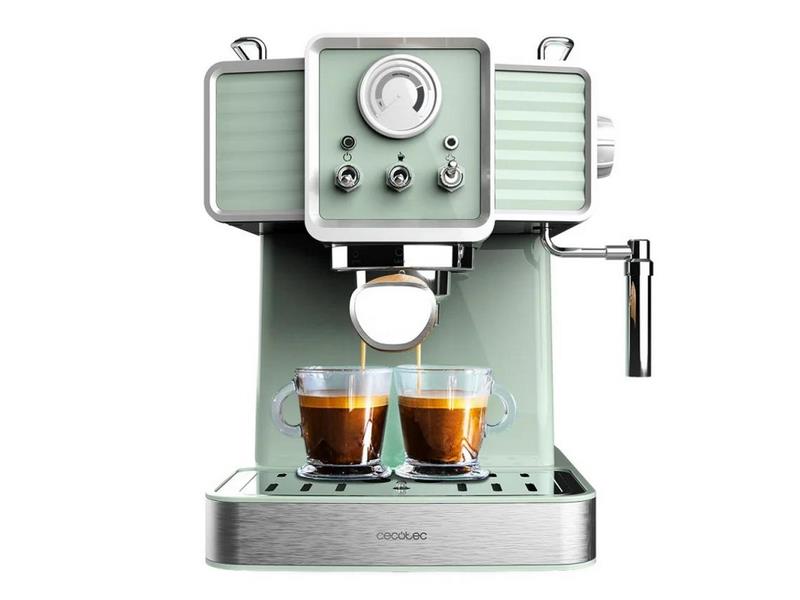 Máquina de Café Espresso 20 Tradizionale 1350w Verde - Cecotec