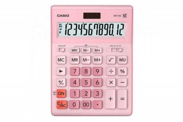 Calculadora Casio Gr-12c Cor de Rosa 