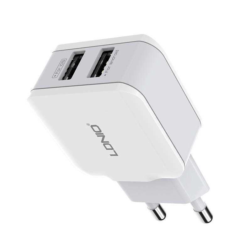 Wall Charger Ldnio A2202. 2x Usb. 12w (White)