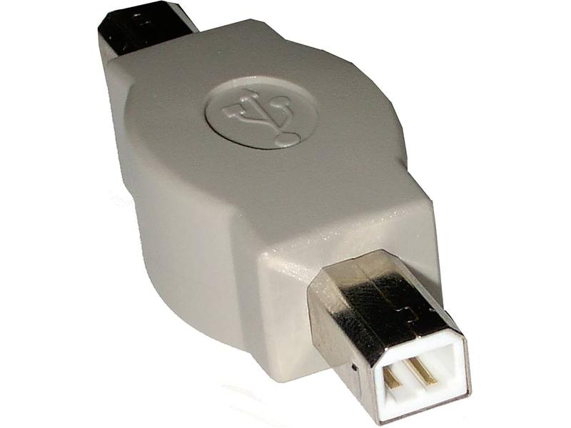 Adaptador USB tipo B Macho para Macho