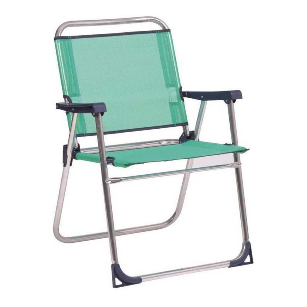 Cadeira de Praia 1-63130 Alumínio Verde Fixa 57 x.