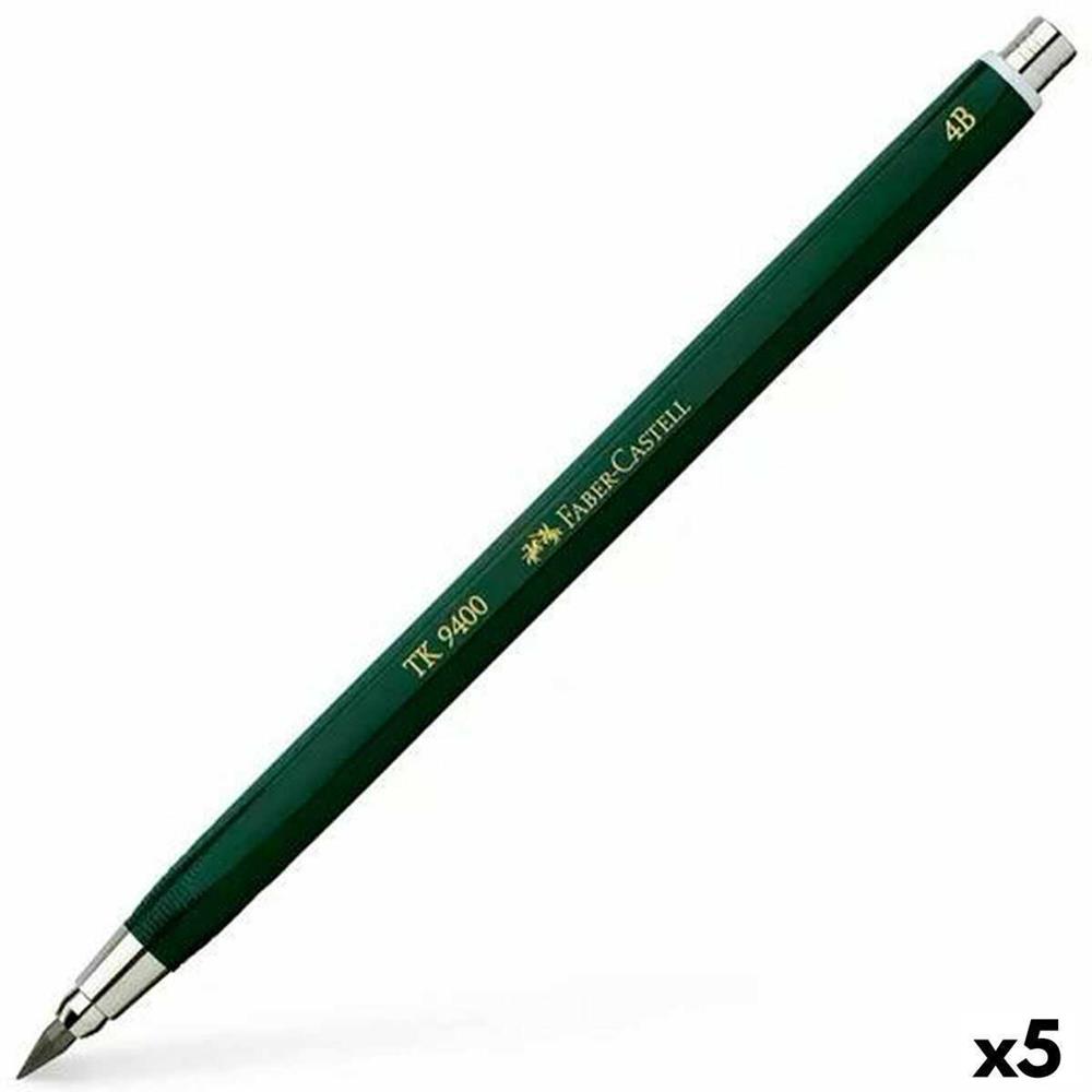 Porta-minas Faber-Castell Tk 9400 3 3,15 mm Verde.