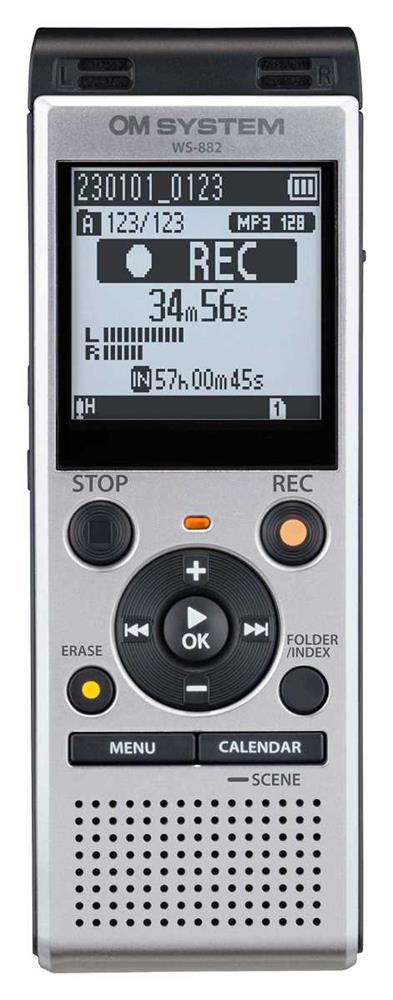 Olympus ws-882 cartão flash prateado