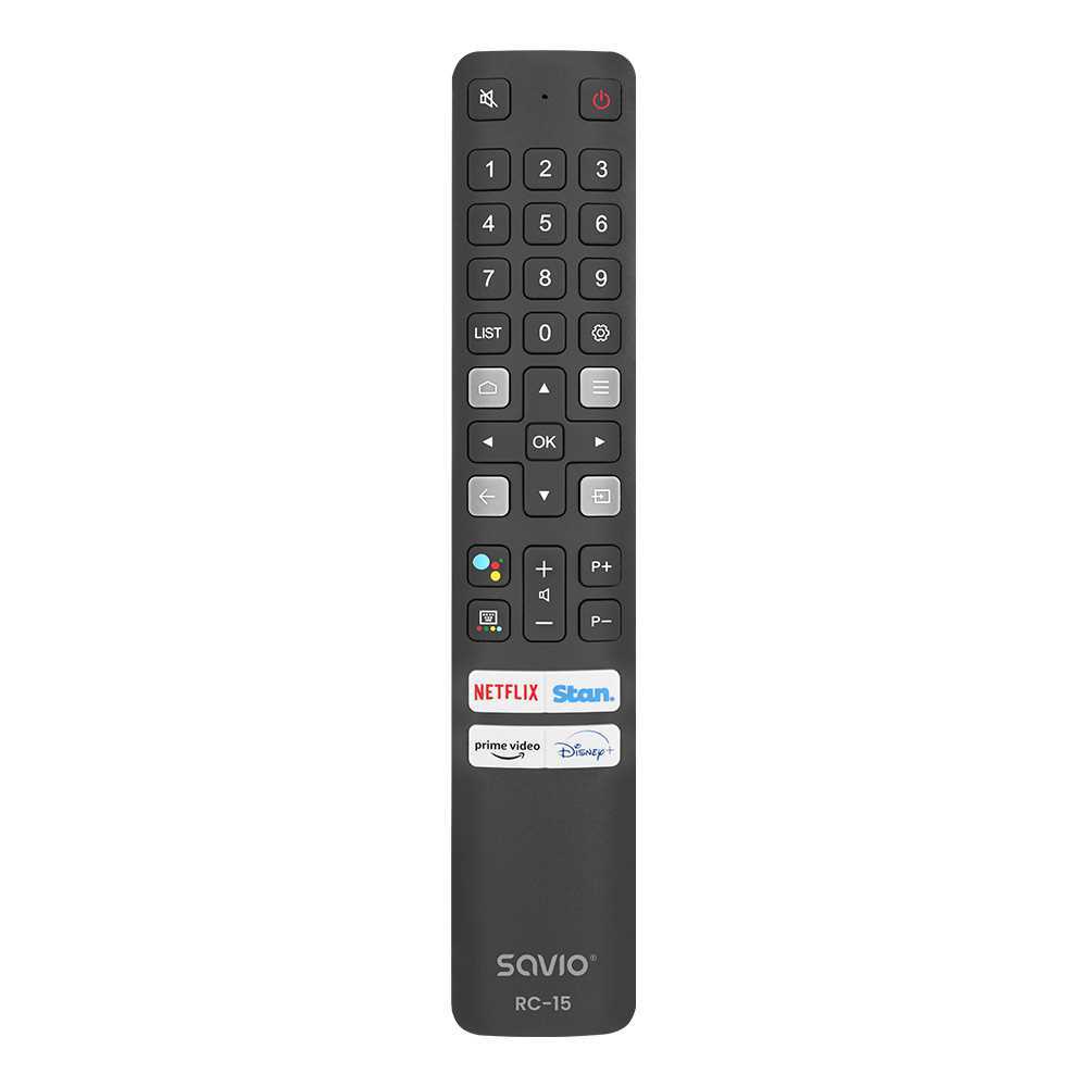 Savio Rc-15 Universal Remote Control/Replacement For Tcl   Smart Tv