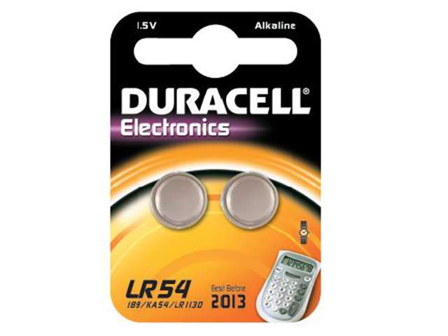 Duracell - Pilha Botão Alcalina 1.5 V Lr54 - 2 Uds.