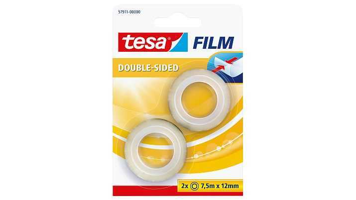 Tesafilm Rolle 7,5m 12mm Doppelseitig Blister           2st.