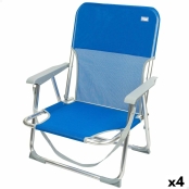 Cadeira de Campismo Acolchoada Aktive Gomera Azul.