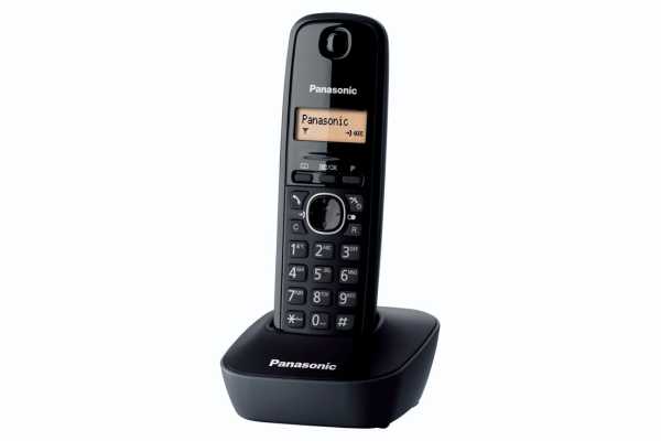 Telefone Sem Fios Panasonic Tg1611black Preto Âmbar 