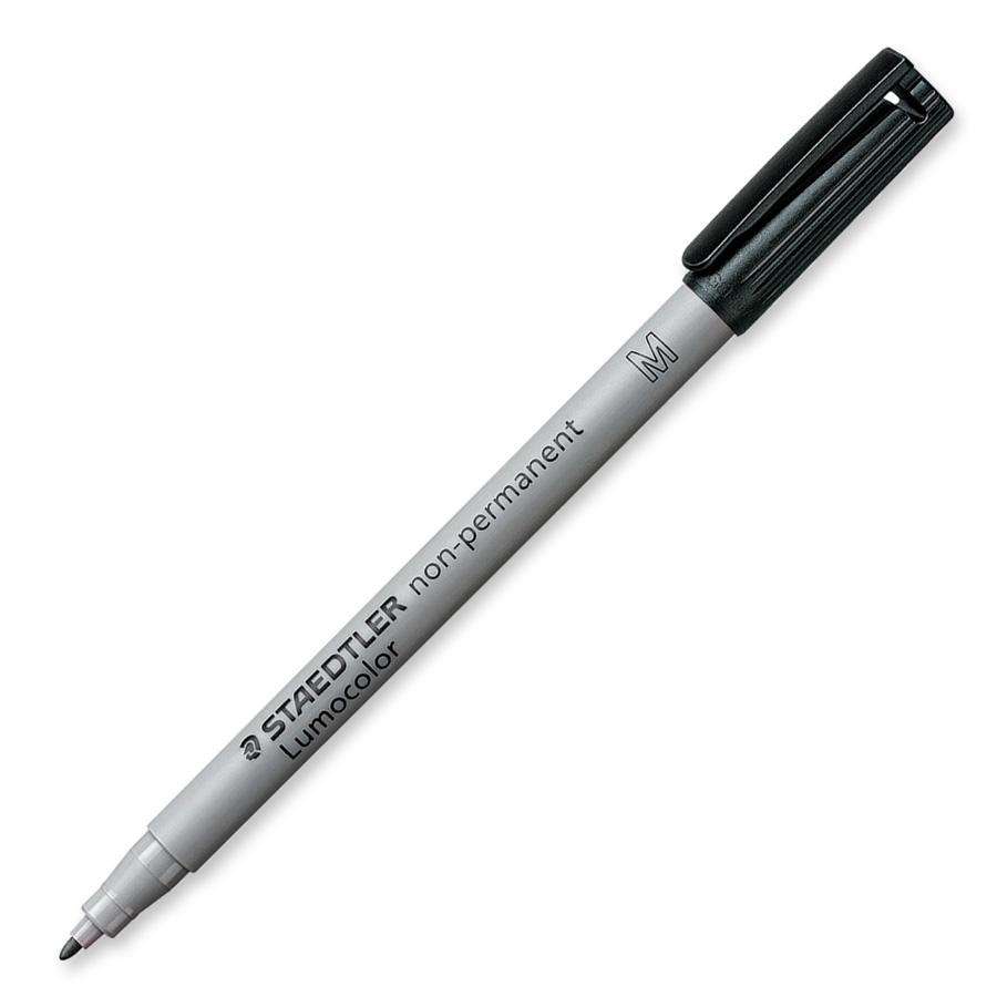 Staedtler Folienstift Lumocolor Non-Perm M Schwarz 10 Stück