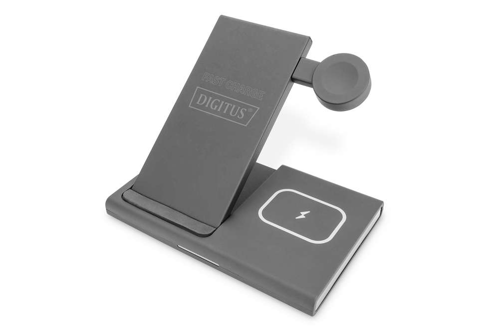 Digitus Ladegerät Wireless 3in1 Für Apple Produkte Schwarz