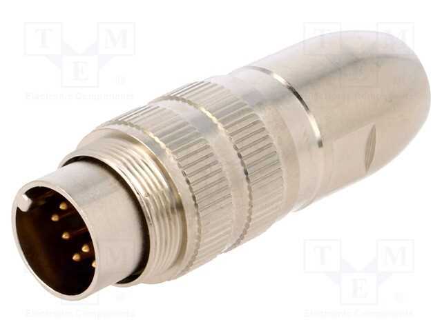 Conector: M16, Ficha, Macho, Solda, com Cabo, Pin.