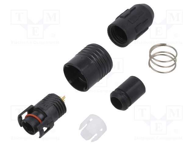 Conector: redondos, HR30, push-pull, ficha, 2A, d.