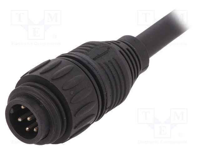 Conector: redondos, ficha, PIN: 7, macho, fios, E.