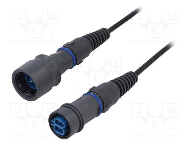 Patchcords de fibra óptica, PIN: 2, duplex de pas.