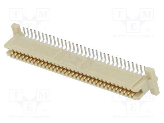 Conector: Placa-Placa, Pin: 64, 1mm, -55÷85c, 1a, Dourado, Smt