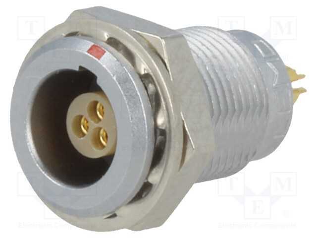 Conector: redondos, 00, tomada, fêmea, PIN: 3, so.