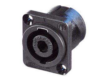 Neutrik - Speakon Mounting Plug, 4-Pin Male, Black, D-Size