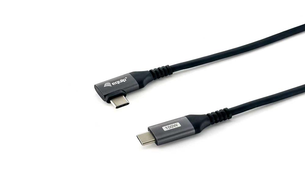 Equip Kabel Usb-C 2.0 -> C Wink. St/St  1.00m 5a 480mbps  Sw