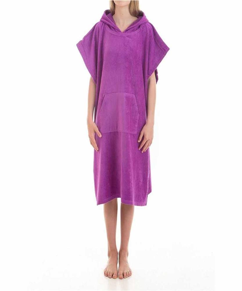 Poncho secaneta surfers tamanho único roxo