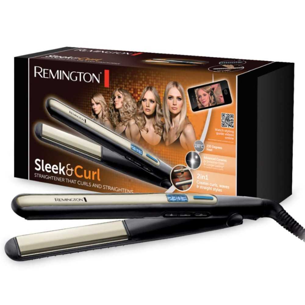 Remington S6500 Hair Styling Tool Straightening Iron Warm Black 2.5 M
