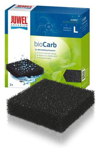 Juwel Biocarb L (6.0/Standard) - Carbon Sponge For Aquarium Filter - 2 Pcs.