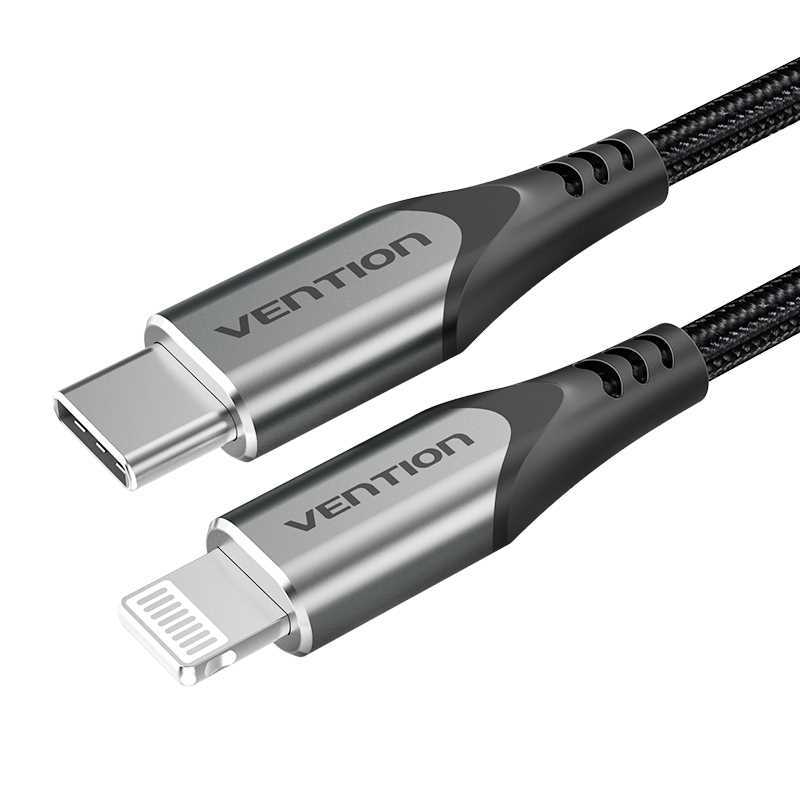 Usb-C Cable To Lightning, Vention Tachf, 1m (Gray)