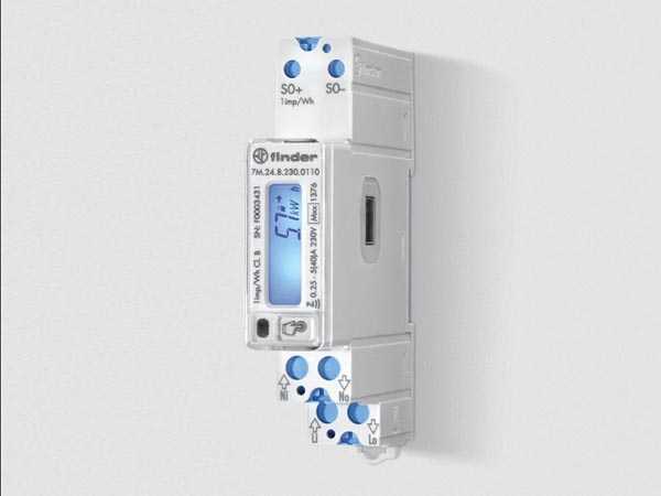 Mid Certified Single-Phase Bi-Directional Energy Meter 5(40) a With S0 Pulse Output